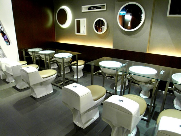 Gambar Foto Modern Toilet Restaurant di Taiwan Hadirkan Kursi Toilet