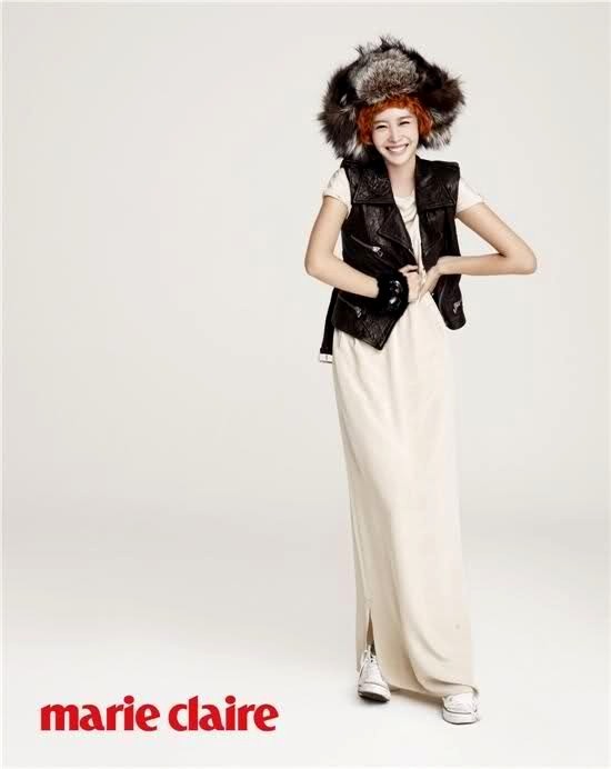 Gambar Foto Wang Ji Hye Berpose Untuk Majalah Marie Claire
