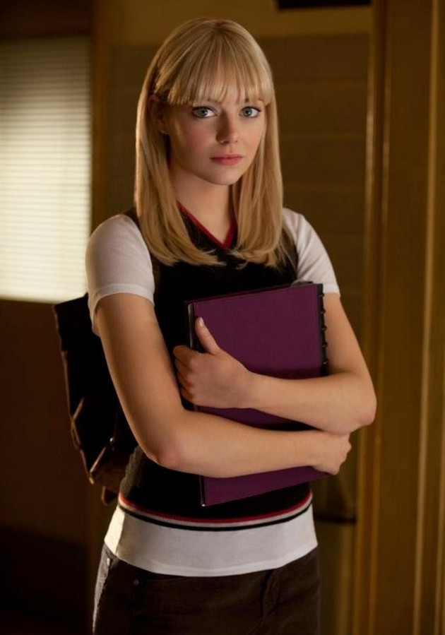 Gambar Foto Emma Stone Sebagai Gwen Stacy di 'The Amazing Spider-Man'