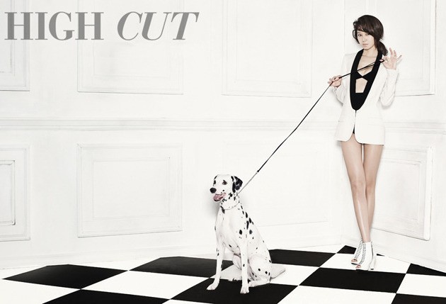 Gambar Foto Gong Hyo Jin di Majalah High Cut Edisi Februari 2011