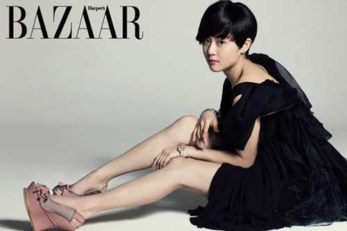 Gambar Foto Moon Geun Young di Majalah Harper's Bazaar Edisi Maret 2011
