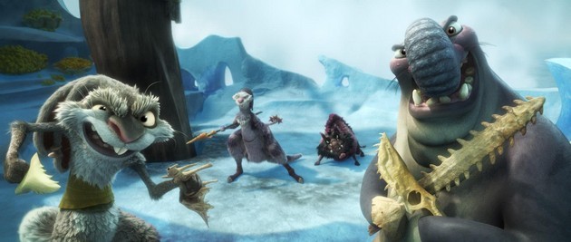 Gambar Foto Squint, Raz, Dobson dan Flynn di 'Ice Age: Continental Drift'