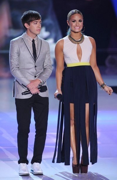 Gambar Foto Kevin McHale dan Demi Lovato di Teen Choice Awards 2012