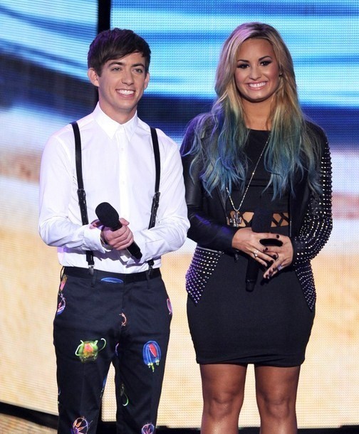 Gambar Foto Kevin McHale dan Demi Lovato di Teen Choice Awards 2012