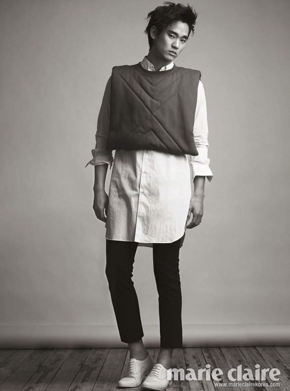 Gambar Foto Kim Soo Hyun di Majalah Marie Claire Edisi Maret 2011