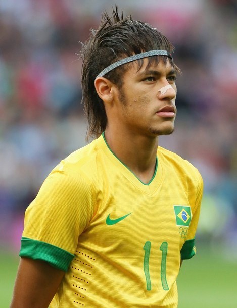 Gambar Foto Neymar dari Brazil saat Melawan Korea di Olimpiade 2012
