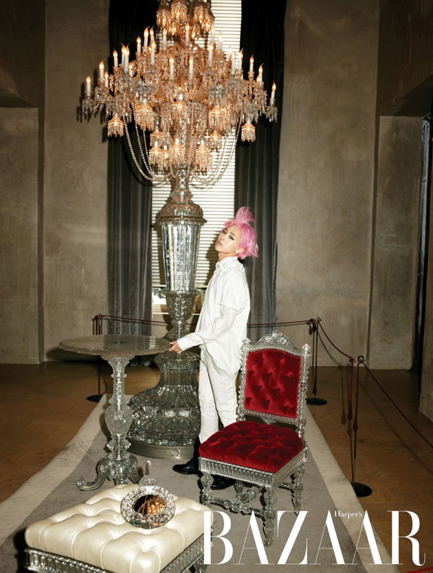 Gambar Foto Photoshoot G-Dragon di Majalah Harper's Bazaar Edisi Agustus 2012