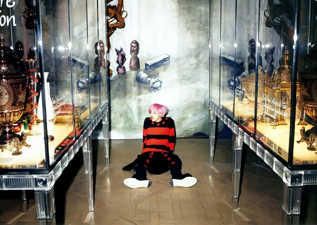 Gambar Foto Photoshoot G-Dragon di Majalah Harper's Bazaar Edisi Agustus 2012