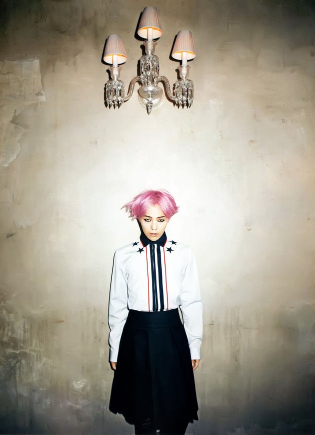 Gambar Foto Photoshoot G-Dragon di Majalah Harper's Bazaar Edisi Agustus 2012