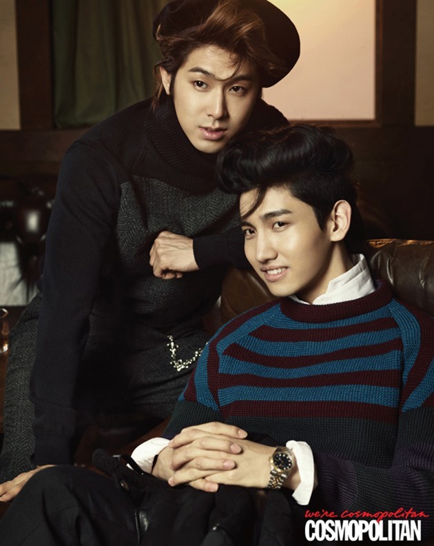 Gambar Foto U-Know Yunho dan Max Changmin Bergaya ala 50-an di Cosmopolitan Edisi September 2012