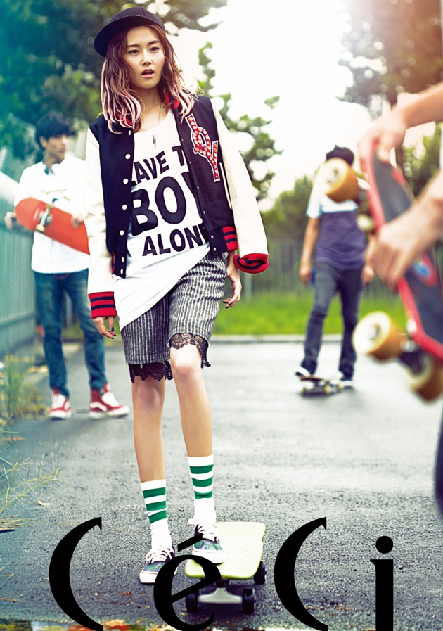Gambar Foto Gayoon 4Minute di Majalah Ceci Edisi Oktober 2012
