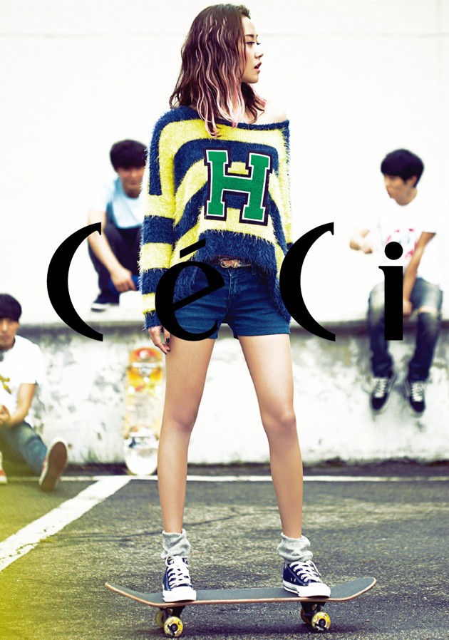 Gambar Foto Gayoon 4Minute di Majalah Ceci Edisi Oktober 2012