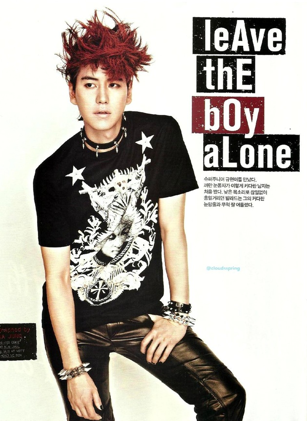 Gambar Foto Kyuhyun Super Junior di Majalah NYLON Edisi Oktober 2012