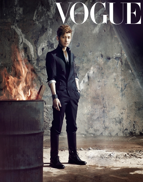 Gambar Foto Max Changmin TVXQ di Majalah Vogue Korea Edisi Oktober 2012