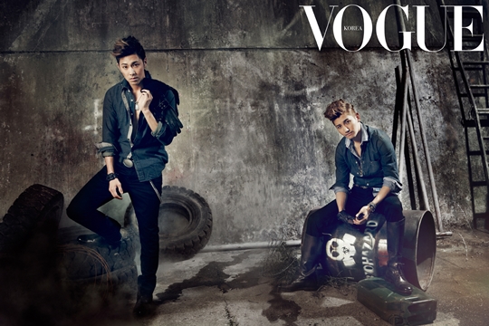 Gambar Foto TVXQ di Majalah Vogue Korea Edisi Oktober 2012