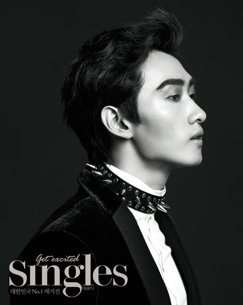 Gambar Foto Eunhyuk Super Junior di Majalah Singles Edisi Oktober 2012