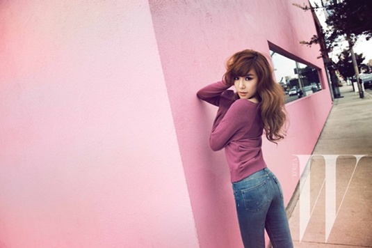 Gambar Foto Tiffany Girls' Generation di Majalah W Korea Edisi Oktober 2012