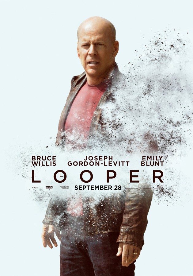 Gambar Foto Bruce Willis di Poster 'Looper'