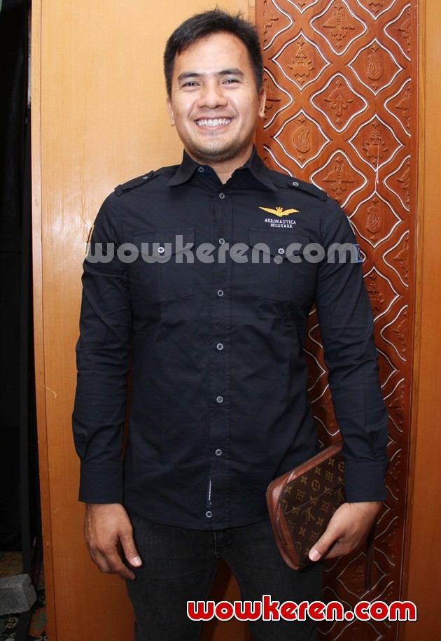 Gambar Foto Saiful Jamil Saat Jumpa Pers HUT MNCTV Ke-21