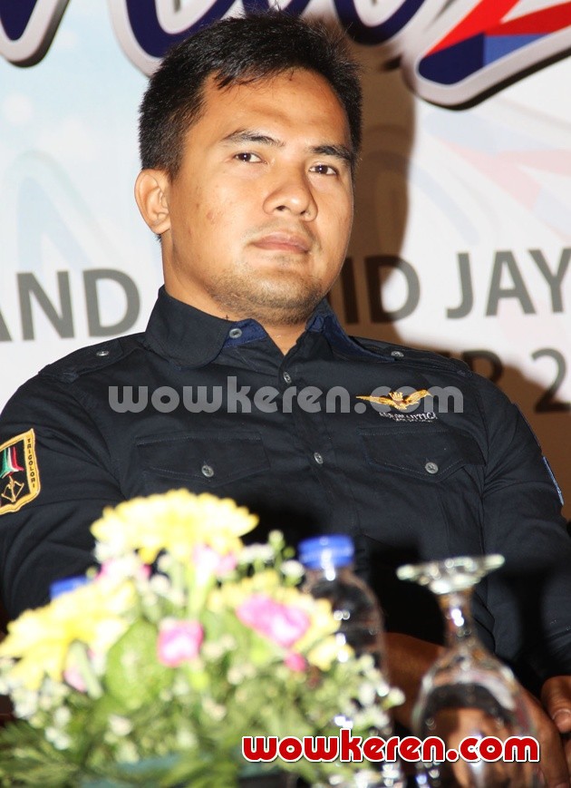 Gambar Foto Saiful Jamil Saat Jumpa Pers HUT MNCTV Ke-21