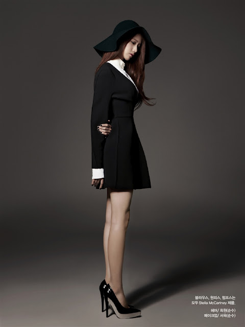 Gambar Foto Yoona Girls' Generation di Majalah Harper's Bazaar Edisi Oktober 2012
