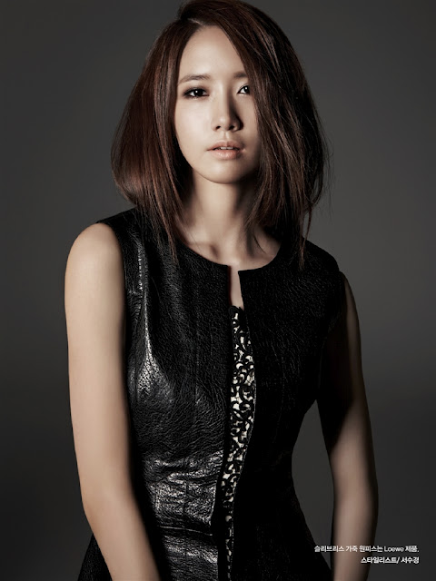 Gambar Foto Yoona Girls' Generation di Majalah Harper's Bazaar Edisi Oktober 2012