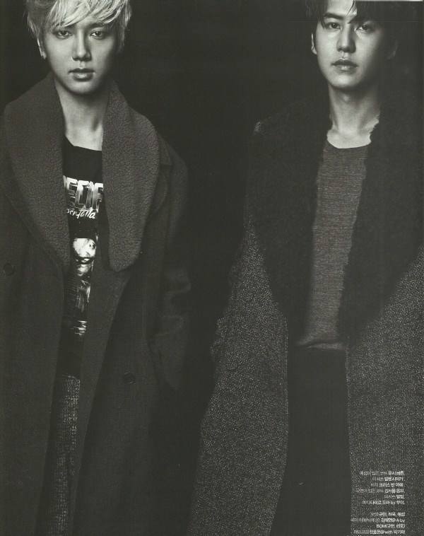 Gambar Foto Yesung dan Kyuhyun di Majalah L'Officiel Hommes Edisi November 2012