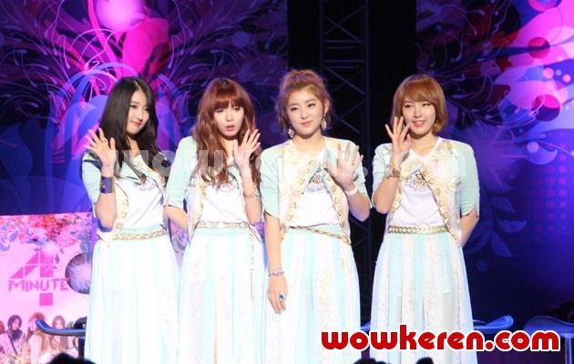 Gambar Foto 4Minute Saat Jumpa Pers Showcase '4Minute Volume Up Party'