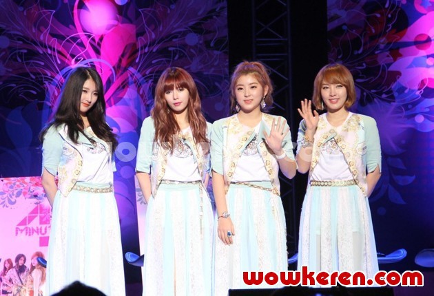 Gambar Foto 4Minute Saat Jumpa Pers Showcase '4Minute Volume Up Party'