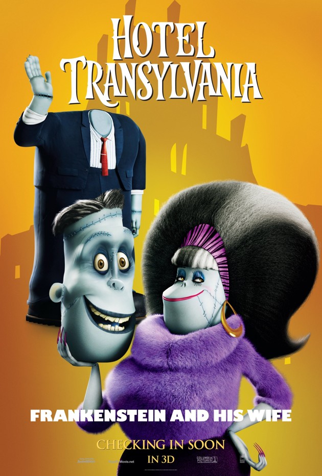Gambar Foto Poster Karakter Frankenstein dan Eunice