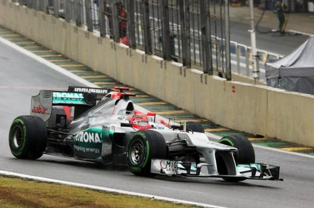 Gambar Foto Michael Schumacher di GP Brazil 2012