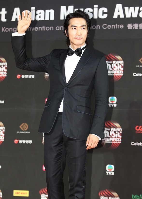 Gambar Foto Song Seung Heon di Mnet Asian Music Awards 2012