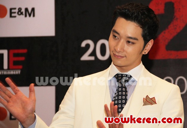 Gambar Foto Chansung 2PM Saat Jumpa Pers 'What Time Is It 2PM Live Tour In Jakarta'