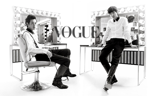 Gambar Foto Roy Kim dan Jung Joon Young di Majalah Vogue Edisi Januari 2013