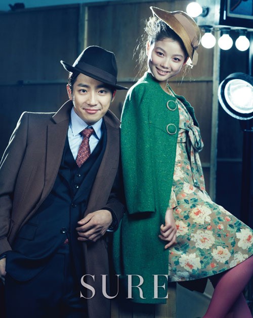 Foto Kim Yoo Jung dan Lee Sang Yeob di Majalah Sure Edisi Januari 2013