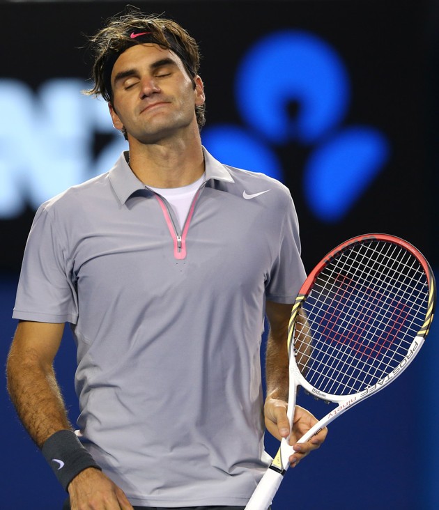 Gambar Foto Roger Federer Kecewa Dikalahkan Andy Murray