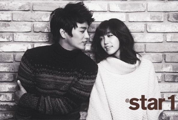Gambar Foto Eun Ji A Pink dan Seo In Guk di majalah @Star 1