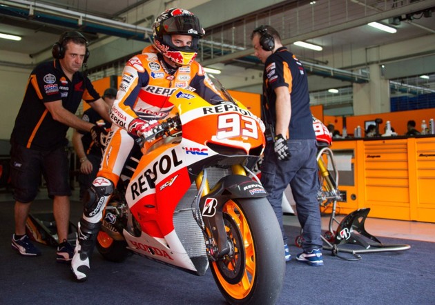 Gambar Foto Marc Marquez Bersiap Menjalani Tes Perdana