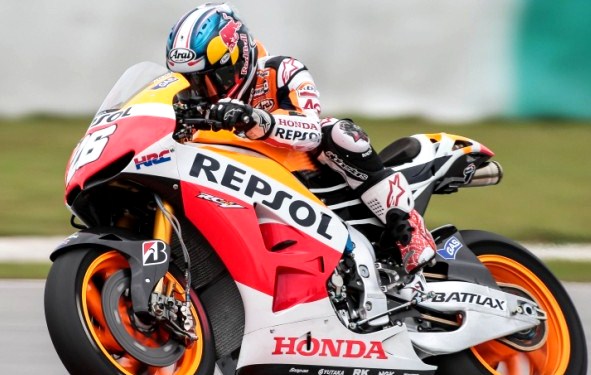Gambar Foto Dani Pedrosa Tes di Sirkuit Sepang