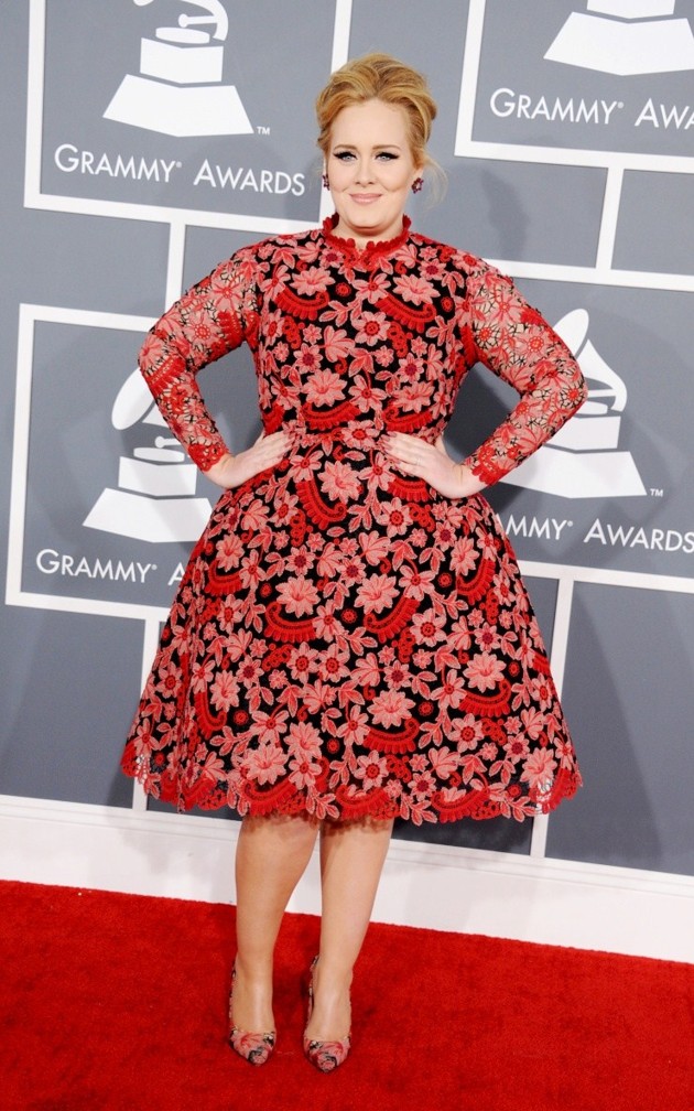 Gambar Foto Adele di Red Carpet Grammy Awards 2013