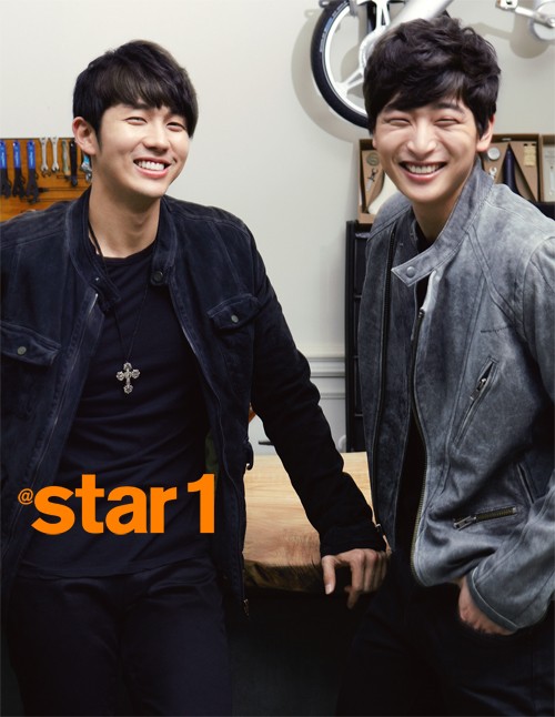 Gambar Foto Seulong dan Jinwoon 2AM di Majalah @Star1 Edisi Februari 2013