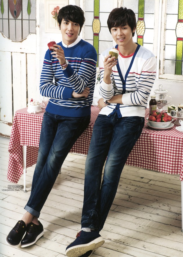 Gambar Foto Jung Yong Hwa dan Kang Min Hyuk CN Blue di Katalog Fashion BANGBANG