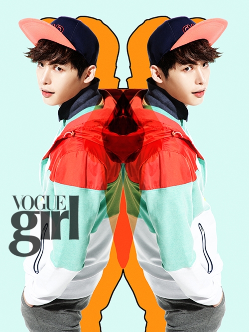Gambar Foto Lee Jong Suk Berpartisipasi di Proyek 'Pink Wings' Majalah Vogue Girl Edisi Maret 2013