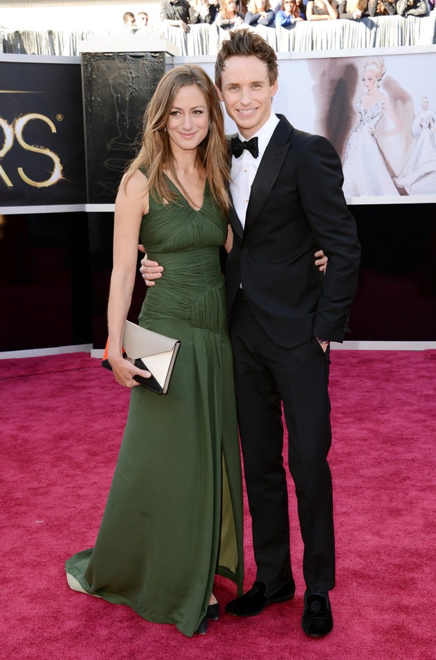 Foto Hannah Bagshawe dan Eddie Redmayne di Red Carpet Oscar 2013
