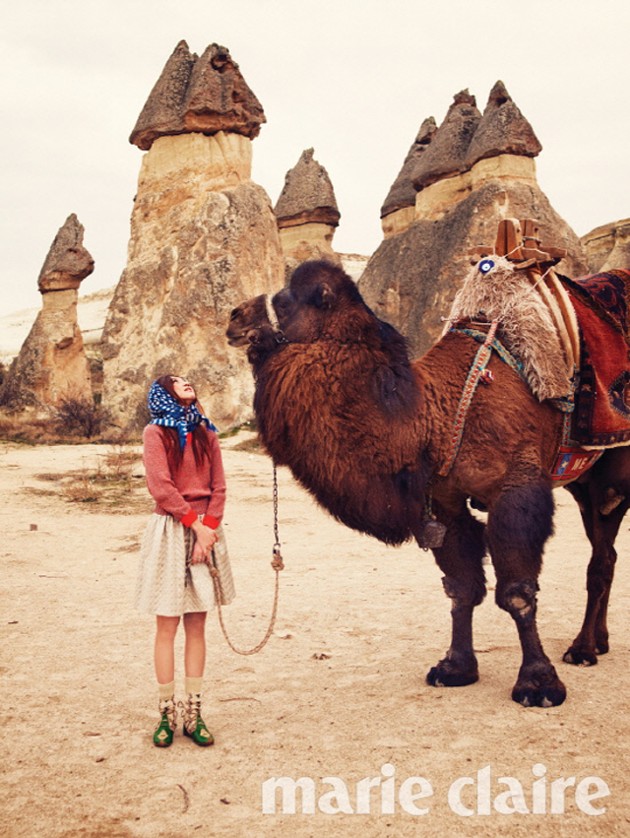 Gambar Foto Gong Hyo Jin di Majalah Marie Claire Edisi Maret 2013
