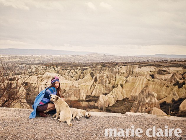 Gambar Foto Gong Hyo Jin di Majalah Marie Claire Edisi Maret 2013