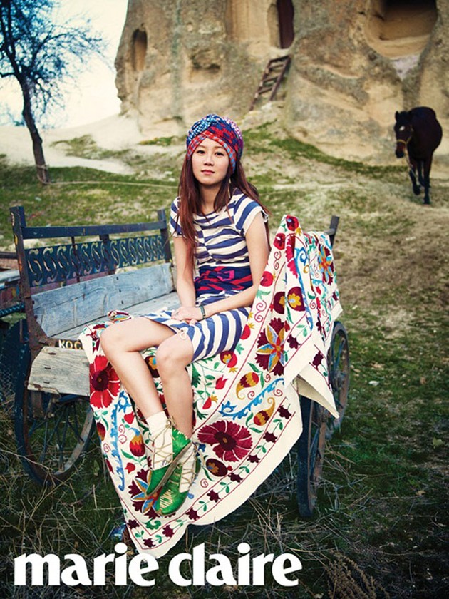 Gambar Foto Gong Hyo Jin di Majalah Marie Claire Edisi Maret 2013
