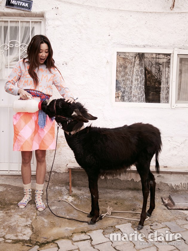 Gambar Foto Gong Hyo Jin di Majalah Marie Claire Edisi Maret 2013