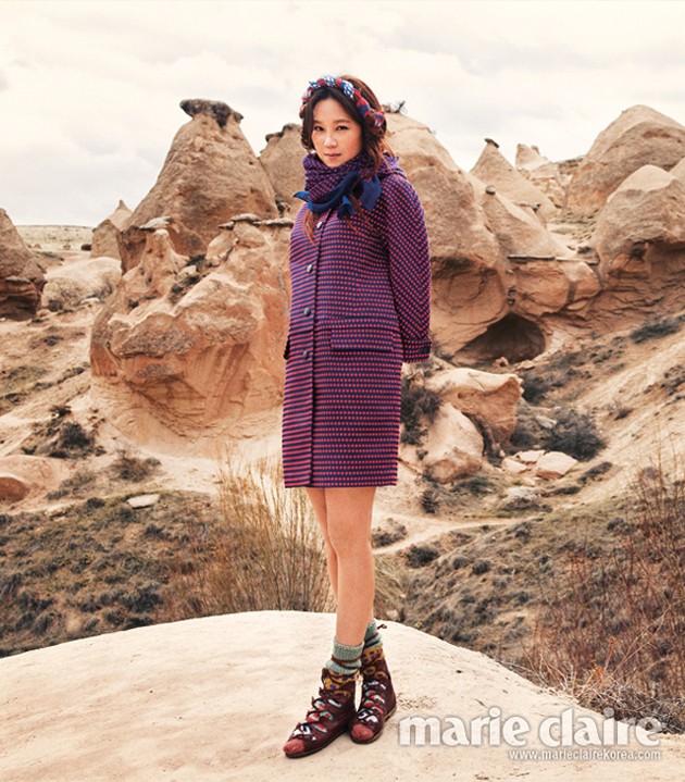 Gambar Foto Gong Hyo Jin di Majalah Marie Claire Edisi Maret 2013