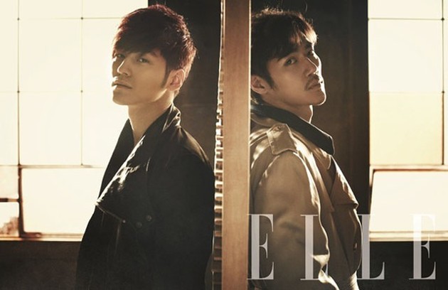 Gambar Foto Kim Bum dan Kim Kang Woo di Majalah Elle Edisi Maret 2013